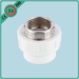 White / Green PPR Female Socket Smooth Internal Surface Pure PPR Raw Material