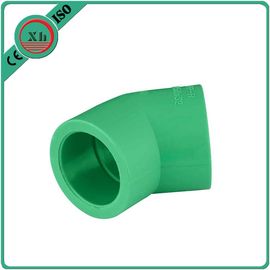 Frost Proof PPR Pipe Elbow , 45 Degree Pipe Elbow Superior Dimensional Accuracy