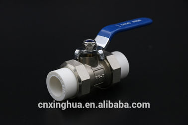 Round Shape Water Control Copper Ppr Double Union Ball Valve Easy To Use
