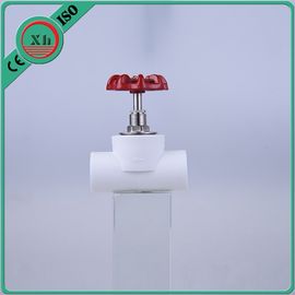 Circle Head Code PPR Stop Valve Coupling Type White / Grey / Green Color
