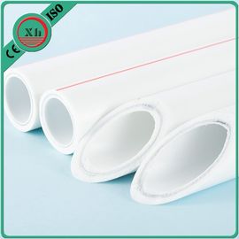 White Plastic PPR Pipe Polypropylene Plumbing Pipe For High Temperature Water Supply