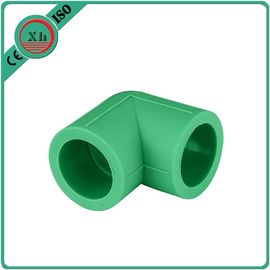 Green / White PPR Pipe Elbow , PPR Elbow 90 20 - 110 MM Size Long Life Span