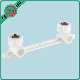 Wall Mount Water Filter Pipe Fittings , White Double Ppr Female Elbow