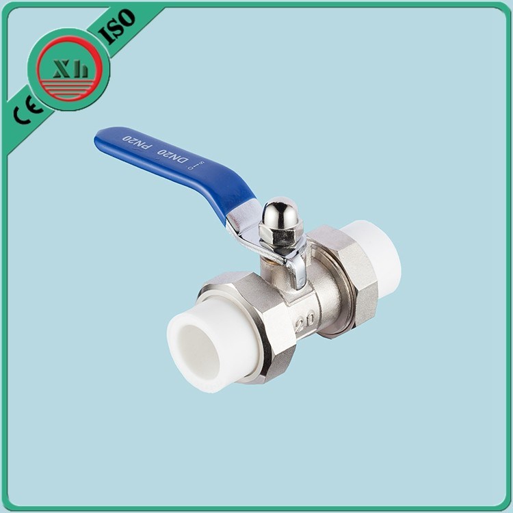 Heat Preservation Ppr Double Union Ball Valve Corrosion Resistant Fusion Welding